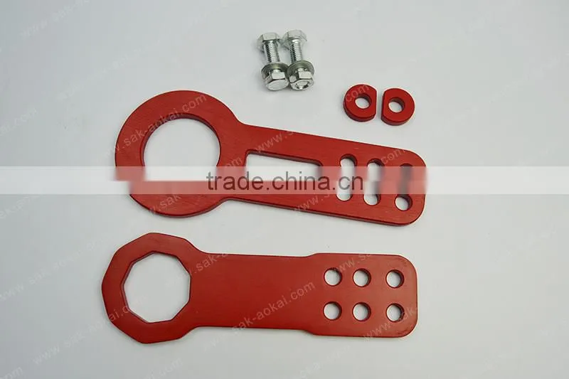 Rear Tow Hook Anodized Billet Cnc Aluminum Universal