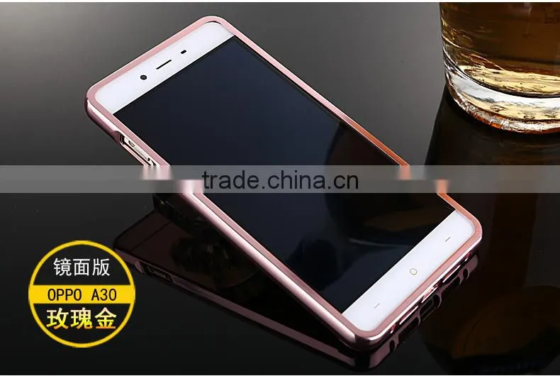 Wholesale Mirror Metal Aluminum Bumper Back Case Cover Cell Phone Case Wholesale Magnetic Phone Case For OPPO A33
