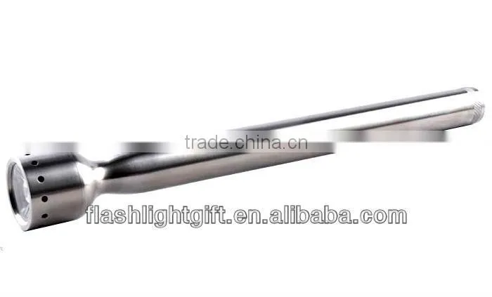 cree q5 stainless over length flashlight