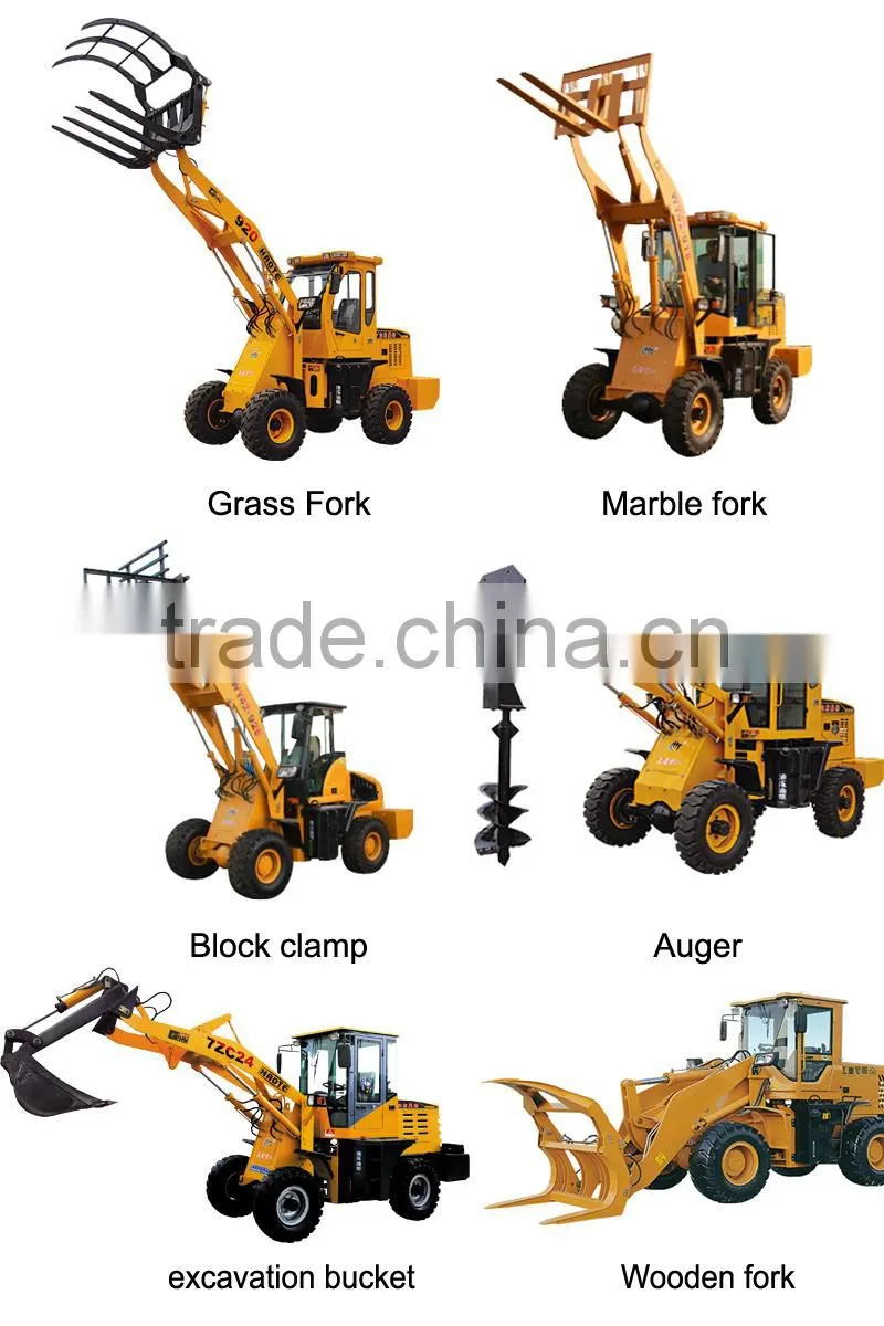 Low Price 1.8 Ton Small Grapple Log Loader for Sale