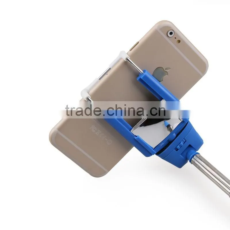 Extendable steel material wireless bluetooth selfie stick for moblie for cell phone