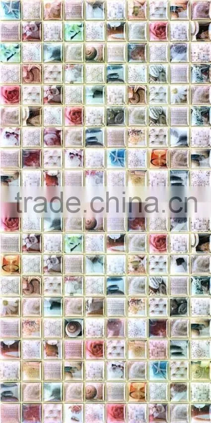 EMBOSS crystal glass mosaic tile 300*600mm kitchen bathroom tile