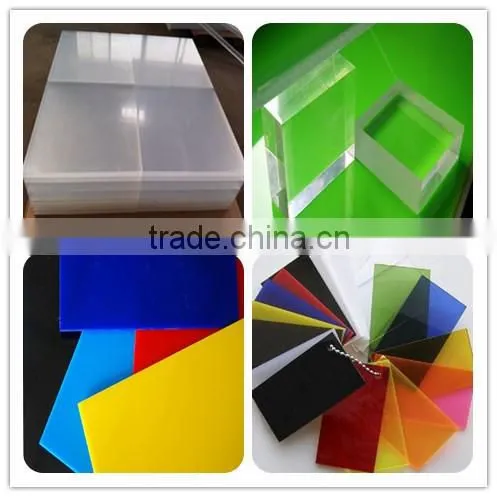 China cast color clear acrylic sheet