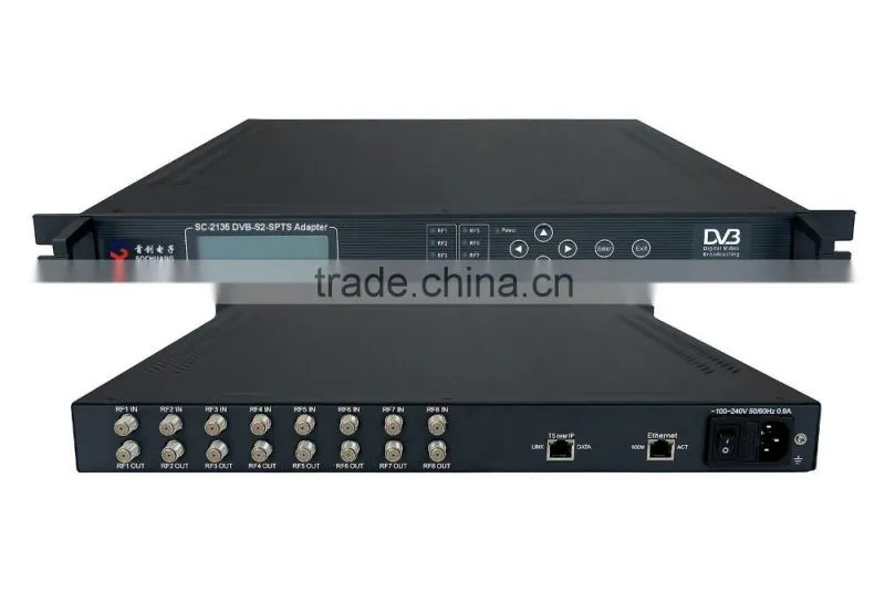 8RF input to IP Converter/Gateway(64SPTS/multicast)out) /DVB-S to IPTV