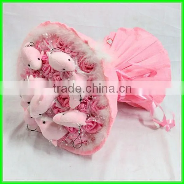 2013 new designs plush doll bouquet toy