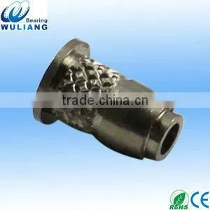 precision cnc stainless steel knurling nut turning part with collar