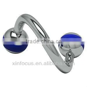 Titanium Duplex Carousel Spirals - Red Body Jewelry