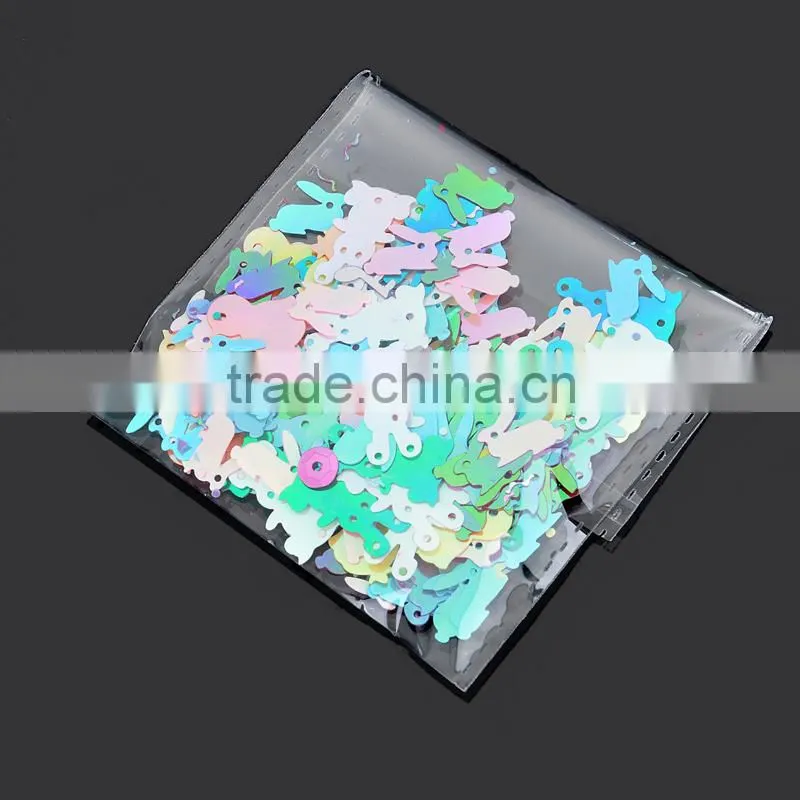 Laser multi-color Christmas tree sequins