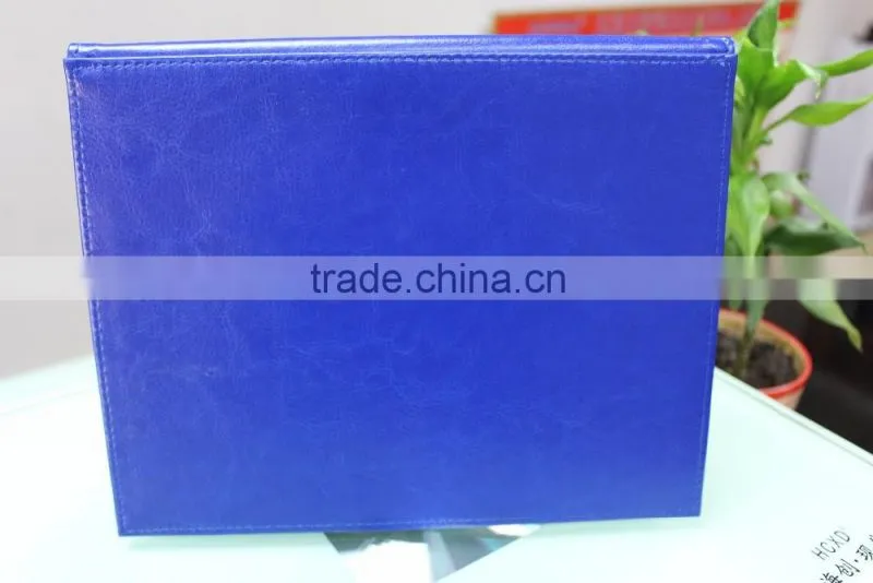Popularity wholesales recycled pu leather cheap office portable desk calendar