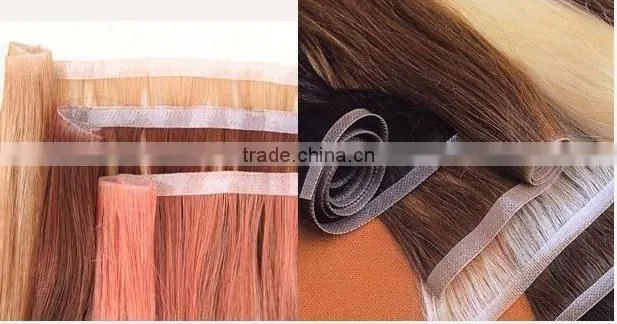 hot colors tape skin weft real remy human hair extension Indian hair