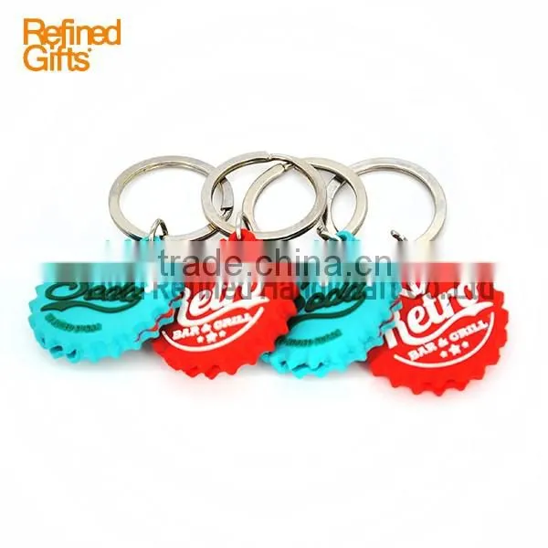 Creative red Blue shell keychain Personalized pvc rubber sun Capsule Keychain