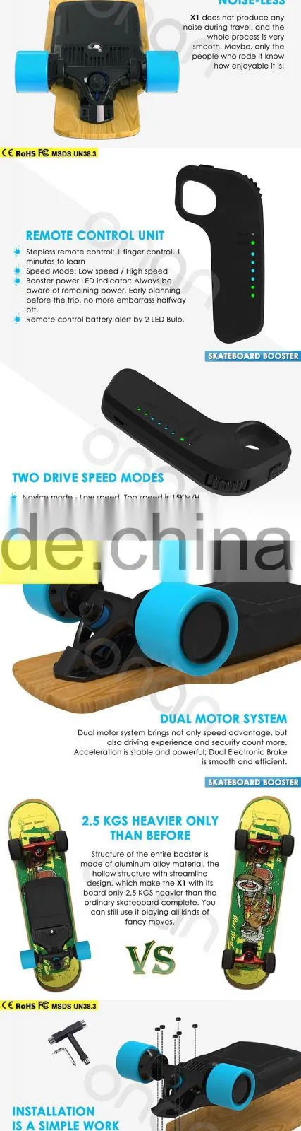 ONAN Electric Hardware Longboard Complete