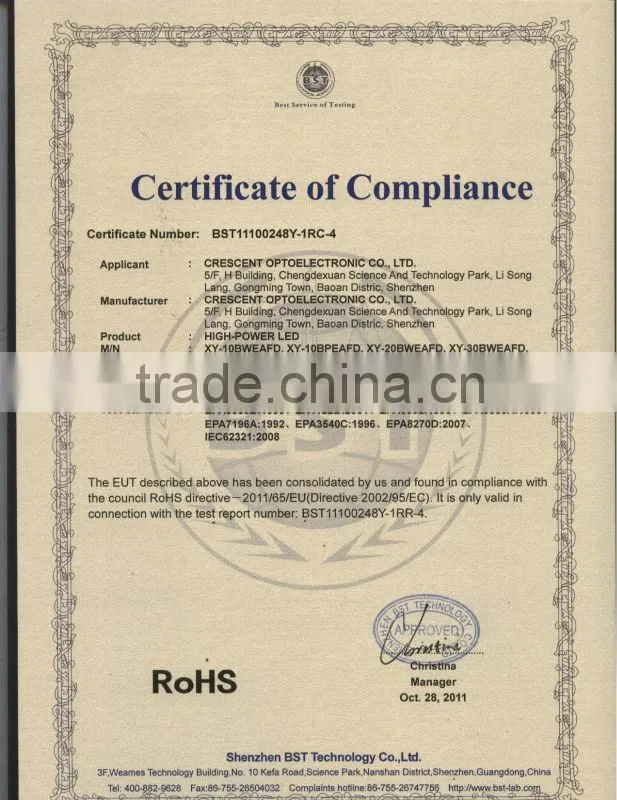 3w commercial ceiling shower lights with CE ROHS