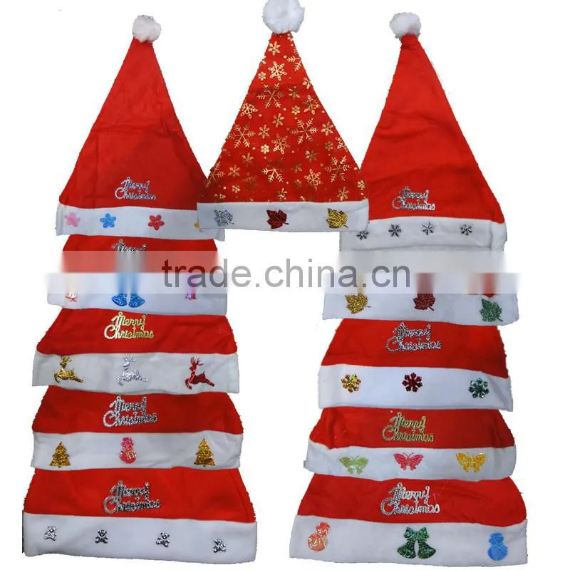 hot wholesale 2015 christmas gift party decorations new design christmas hat