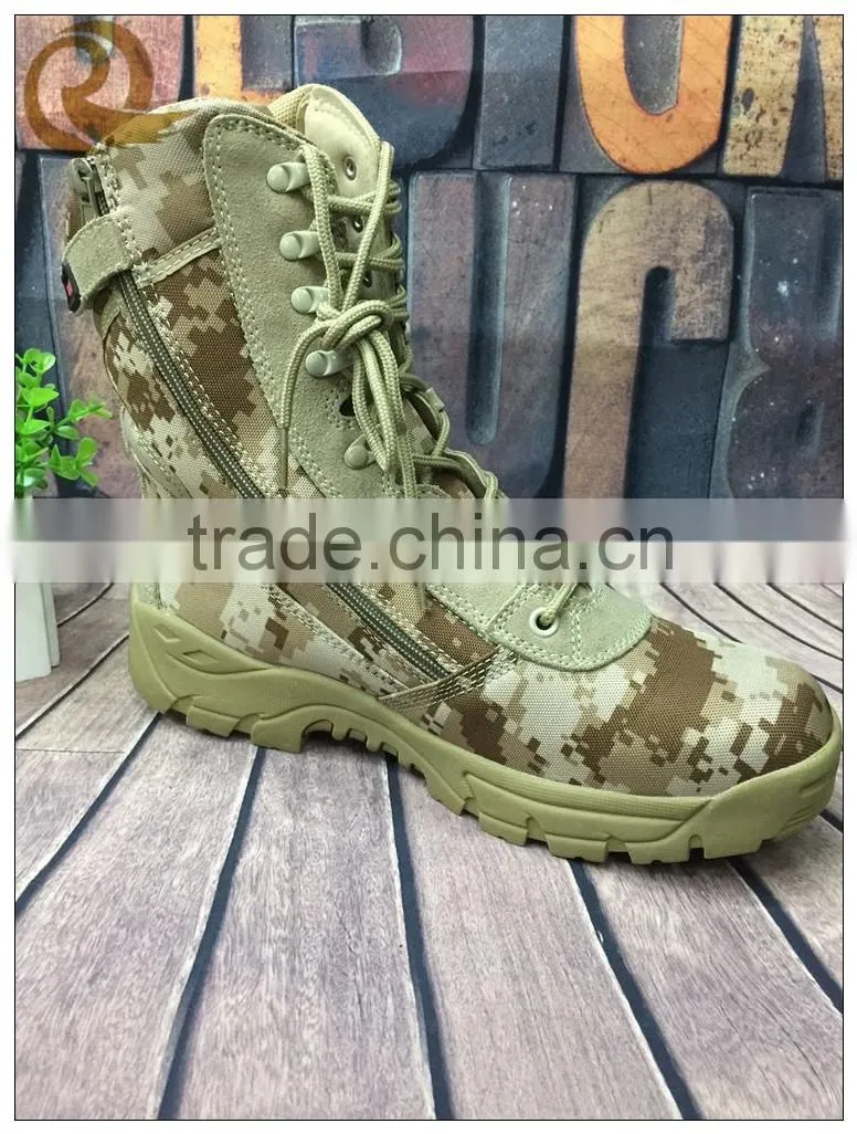 China fashion men dress waterproof camouflage military tactical boots shoes
