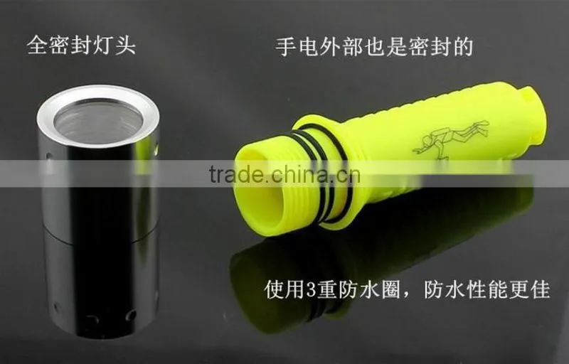 A-OK 800LM 3hr Emergency Rechargeable Plastic Most Powerful Led Diving Flashlight