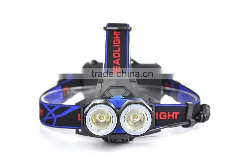 IP65 IP Rating and LED Light Source rechargeable led headlamp