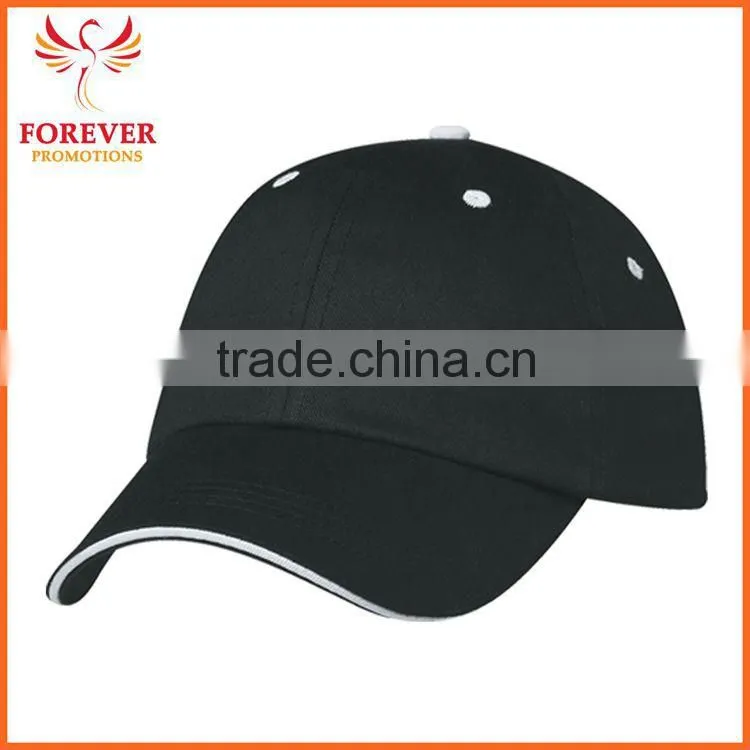 2015 Manufactory Structured Royal Blue Cotton Baseball Cap With Sandwich Visor
