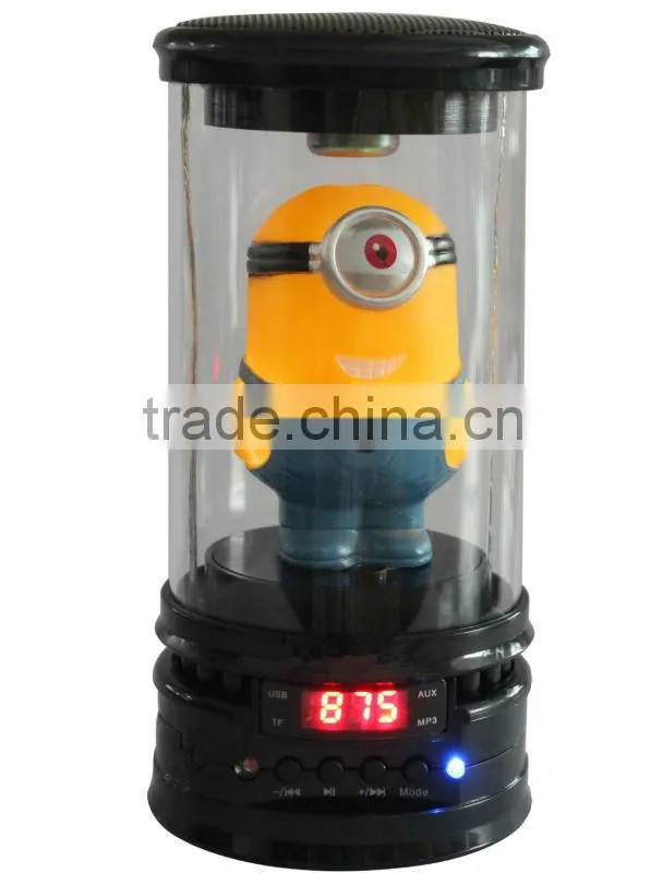 Support TF Card/USB/FM Radio Colorful Flash Despicable Me Stereo Portable Mini Speaker