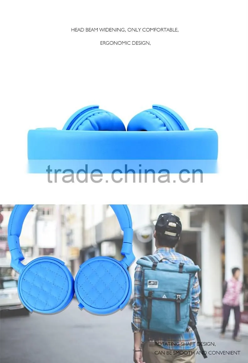 2016 New stereo fashion style headphone with mic
