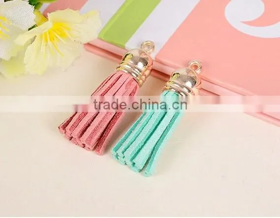 Artificial Leather Velvet Terylene Tassel Pendant for jewerly bags chains