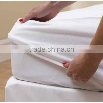 Hight quality white terry waterproof Mattress Protector