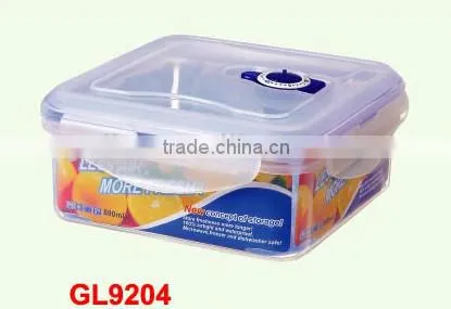 3 pcs rectangular plastic food container lunch box