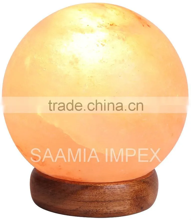 Great Relaxing Himalayan Rock Salt Lamp Globe Shape