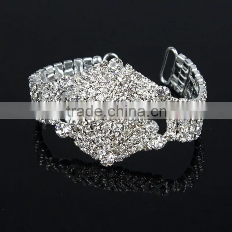 High Quality Sexy Crystal Rhinestone Bikini Connectors For Swimwear 14*3.6cm