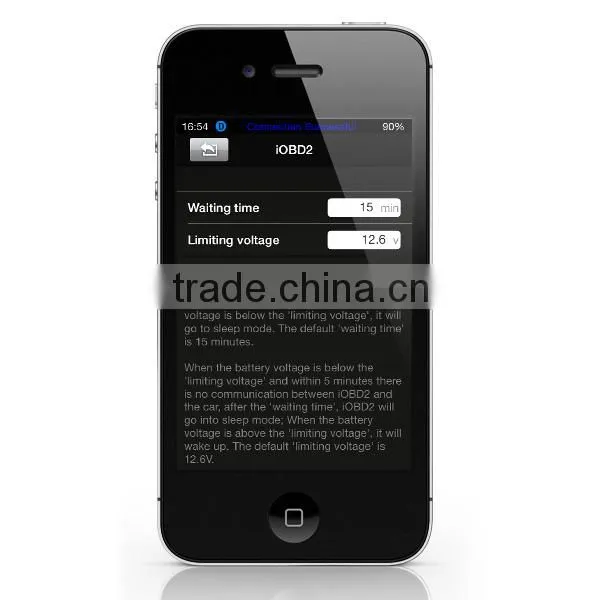 Xtool iOBD2 Sports saloon test tool
