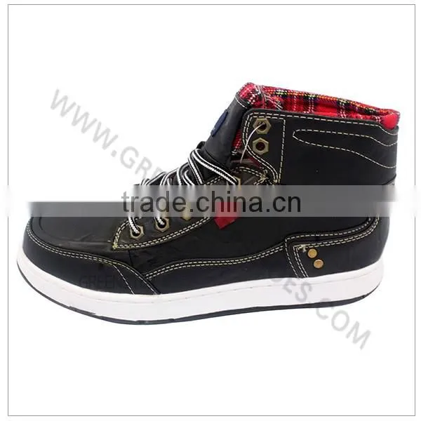High ankle suede shoes men sneakers
