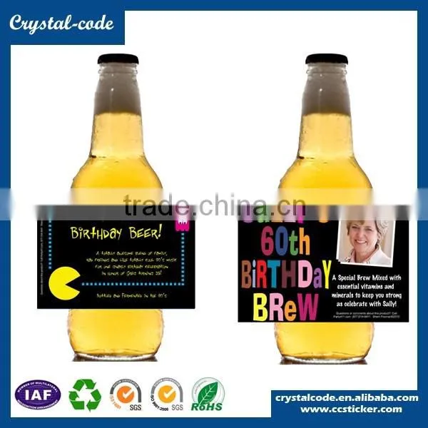 Coating film non-toxic strong adhesive freezing resistance beer label