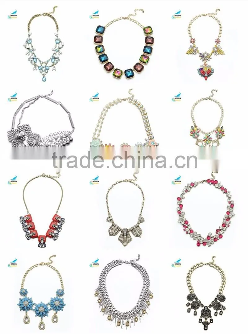 Fashion big choker maxi necklace jewelry wholesale 2016
