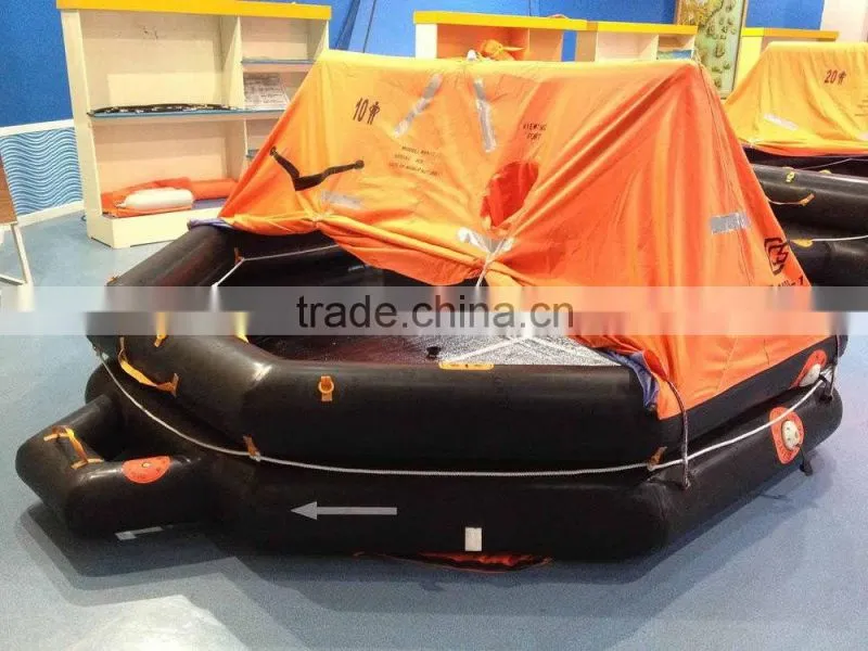 Marine rigid type Throw Over board Life floating raft