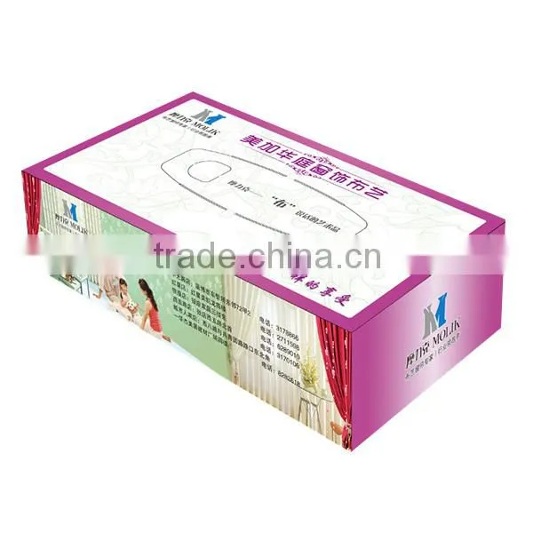 small facial decorate tissue box