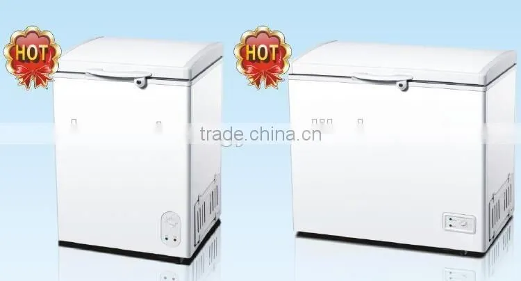 CE CB SONCAP SASO new modern home appliance single/two top open door single temperature chest freezer with led light inside