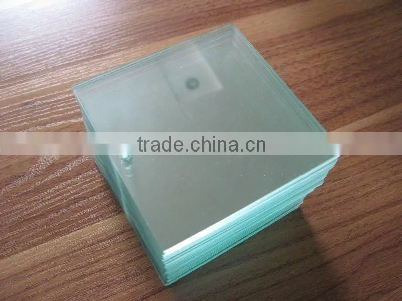 frameless round and square glass with hole