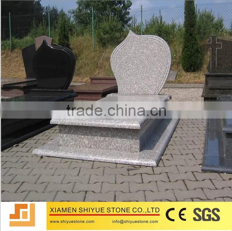 Pink granite cheap tombstone