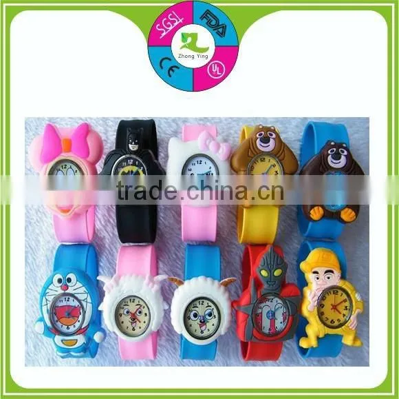 Popular promotion gift Silicone slap strap watches
