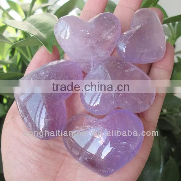 Wholesale Natural Crystal Hearts / Crystal Heart Shape Paperweight / Crystal Ornaments Wedding Favors