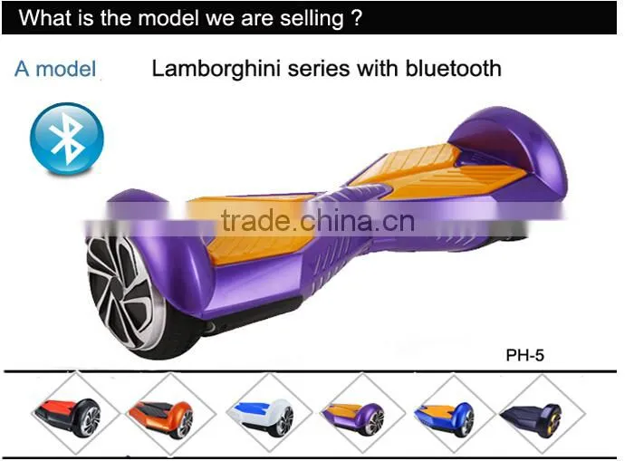 latest model 8 Inch 2 Wheel Self Balance Electric Standing Scooter With LED Light