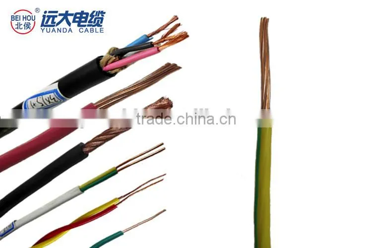 2.5mm2 16mm2 4mm2 copper or aluminum conductor pvc insulated coated electric wire and cable, electrics cables and wires