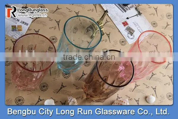 LongRun 360ml popular color tumbler glasses set fire type