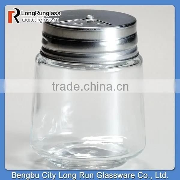 LongRun 1gal Glass Storage Jar with Aluminum Lid Old Fashioned Glass Holder