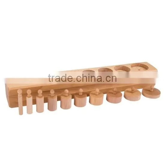 Montessori material Montessori educational wooden toys for kids cylinder blocks