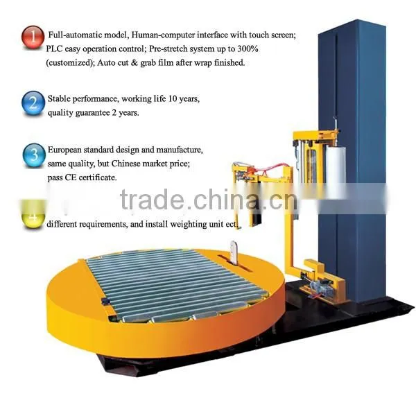 pallet packaging machine, automatic system stretch wrapper