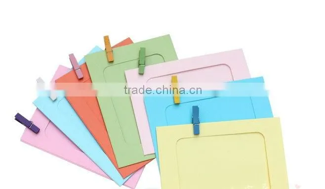 Paper photo frame, with pothook