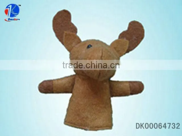 14" Hi-pile Santa Claus Stuffed Toy Felt Hand Puppet PP Cotton Filled