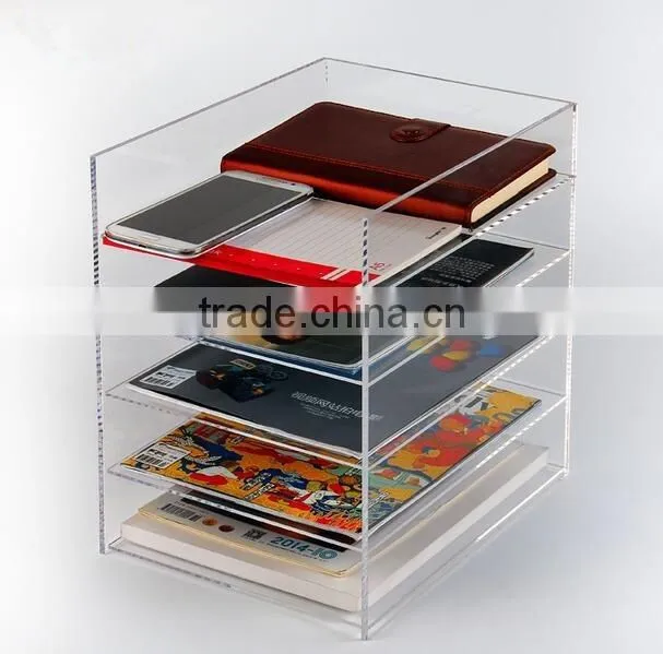 acrylic book/ magazine /brochure display rack/case