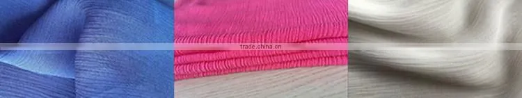 Oeko-tex standard 100 viscose crepe fabric dyed rayon crinkle fabric